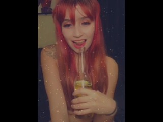 Sxmvz teases for the camera with ahegao