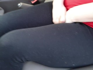 I wet myself in the car seat, I couldnt hold it anymore and peed :P