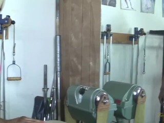 Blonde British Bodybuilder Entertains Her man