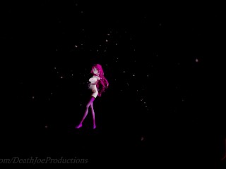 MMD R18 nude  Pink Yamakaze Shake it 105