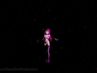 MMD R18 nude  Pink Yamakaze Shake it 105