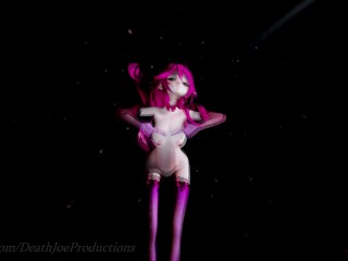 MMD R18 nude  Pink Yamakaze Shake it 105