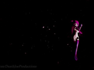 MMD R18 nude  Pink Yamakaze Shake it 105