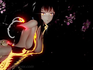 MMD R18 4k UHD Kangxi Kawaii Strike - Lips Are Movin