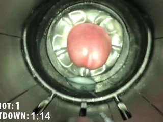 Milked by Fleshlight Launch with Quickshot. I came twice. Cumshot countdown