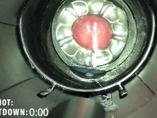 Milked by Fleshlight Launch with Quickshot. I came twice. Cumshot countdown