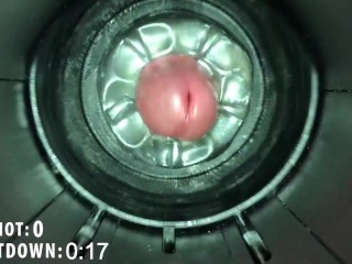 Milked by Fleshlight Launch with Quickshot. I came twice. Cumshot countdown