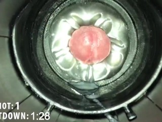 Milked by Fleshlight Launch with Quickshot. I came twice. Cumshot countdown