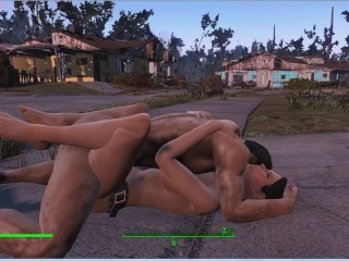 Public and hot sex right on the street | Fallout porno