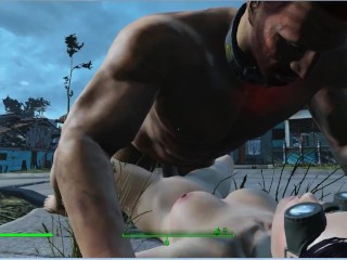 Public and hot sex right on the street | Fallout porno