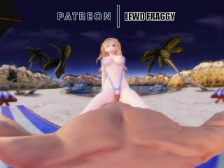 Yu Gi Oh! - Dark Magician Gir Fucked on the Beach [VR UNCENSORED HENTAI 4K]