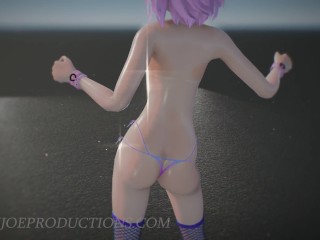 MMD R18 4k UHD Misaka Rose Bondage bikini - Pom Pom Dance 1071