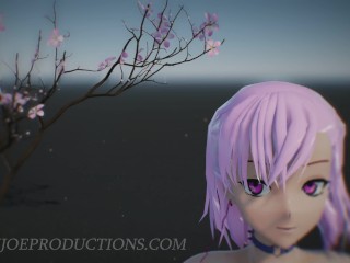 MMD R18 4k UHD Misaka Rose Bondage bikini - Pom Pom Dance 1071