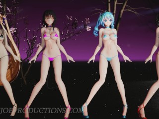 SFW MMD 4k UHD Micro Bikini Model Mix - Ghost Dance - 1064