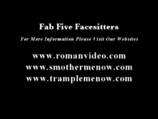 Femdom Face sitting ass worship pussy licking smothering orgasms FabFive