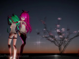 MMD R18 4k  Mirror dance Yamakaze - Lupin 1032