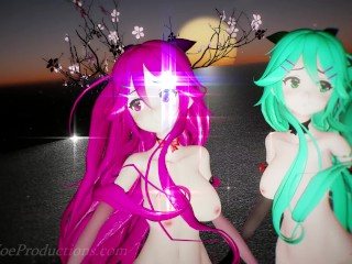 MMD R18 4k  Mirror dance Yamakaze - Lupin 1032