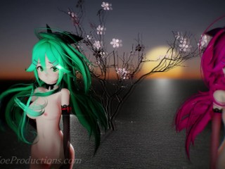 MMD R18 4k  Mirror dance Yamakaze - Lupin 1032