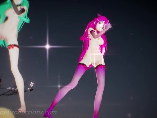 MMD R18 4k  Mirror dance Yamakaze - Lupin 1032