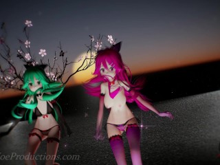 MMD R18 4k  Mirror dance Yamakaze - Lupin 1032