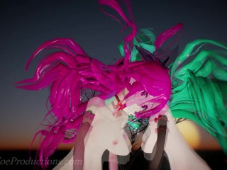 MMD R18 4k  Mirror dance Yamakaze - Lupin 1032