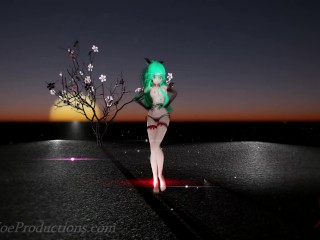 MMD R18 4k Yamakaze Sexy outfit in - Heart Attack - 1035