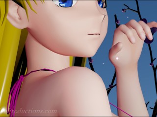 MMD R18 Aylin in a blue bikini - Booo - 1045