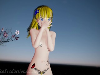 MMD R18 Aylin in a blue bikini - Booo - 1045