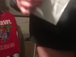 Milf 1st time wearing thong gifted from Amazon Wish List leads to anal