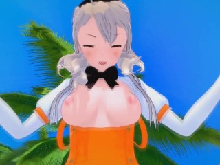 Toji no Miko / Senran Kagura - Ellen Kohagura x Hikage (Futa)