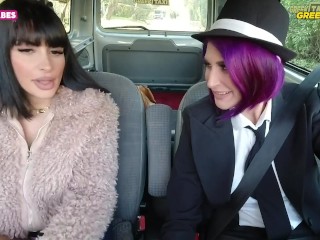 SUGARBABESTV: GREEK FAKE LESBIAN TAXI