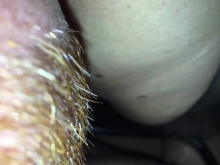 Couple takes turns sitting on Sex Stool. Asslick, Anal finger & Blowjob Cum