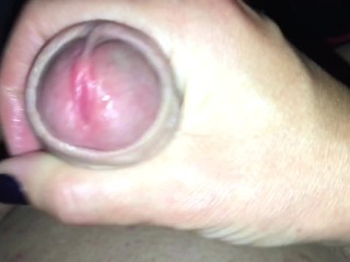 Couple takes turns sitting on Sex Stool. Asslick, Anal finger & Blowjob Cum