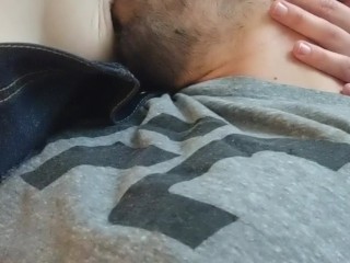 Full Nursing Session in Overalls (sensual kiss ending)