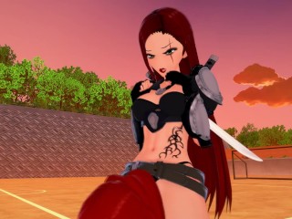 (3D Hentai)(Futa)(League of Legends) Miss Fortune x Katarina