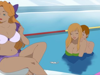 Milftoon Drama - ep.1 - ASS FUCK IN THE POOL