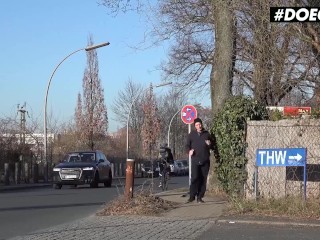 DoeGirls - Petite German Teen Lullu Gun Gets Fucked For Public Peeing