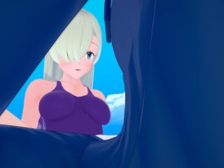 (3D Hentai)(Lesbian)(Seven Deadly Sins) Merlin x Elizabeth Liones