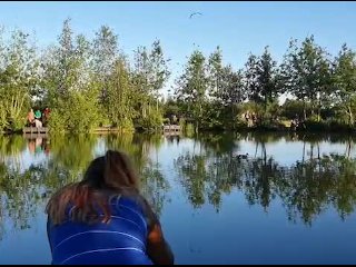 THICK BOOTY Latina in Seethrough Spandex Shorts in a Public Park - Candid Voyeur