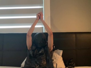 Plastic Bag Breathplay Self Bondage Freakout