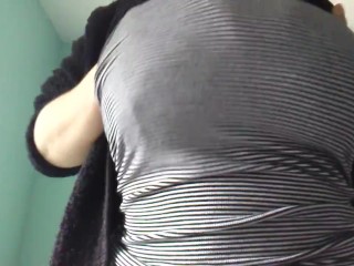 36DDD Alternative Babe Plays with Big Titties! Tease!