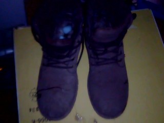 I cum in smelly Winter Boots of a hot Teen girl