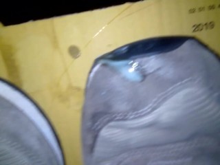 I cum on stepsister's sneaker