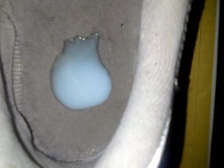 I cum on stepsister's sneaker