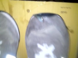 I cum on stepsister's sneaker