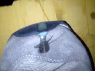 I cum on stepsister's sneaker