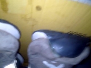 I cum on stepsister's sneaker