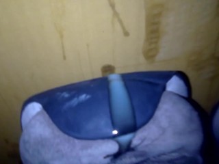 I cum on stepsister's sneaker