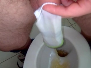 Piss in stepsister's sneaker socks