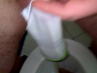 Piss in stepsister's sneaker socks